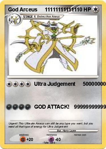 Pokemon God Arceus     11111111111