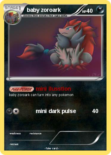 Pokemon baby zoroark