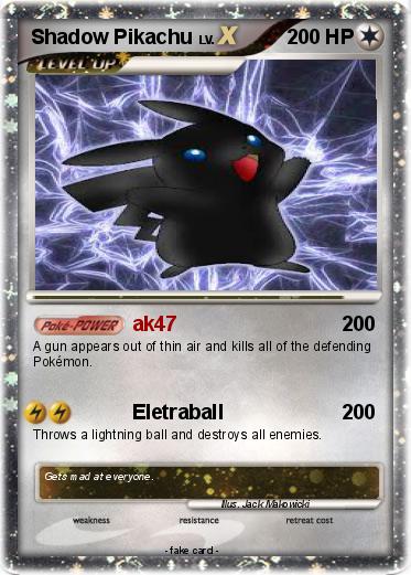 Pokemon Shadow Pikachu