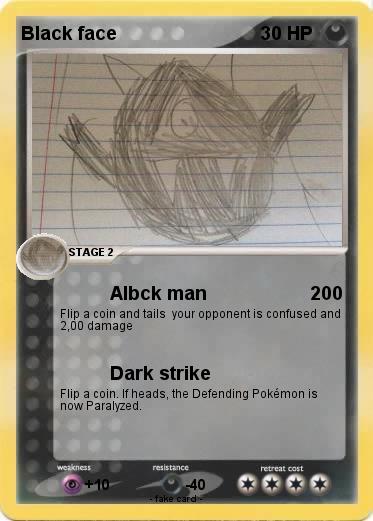 Pokemon Black face