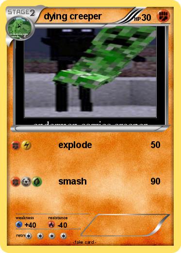 Pokemon dying creeper