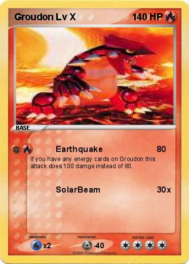 Pokemon Groudon Lv X