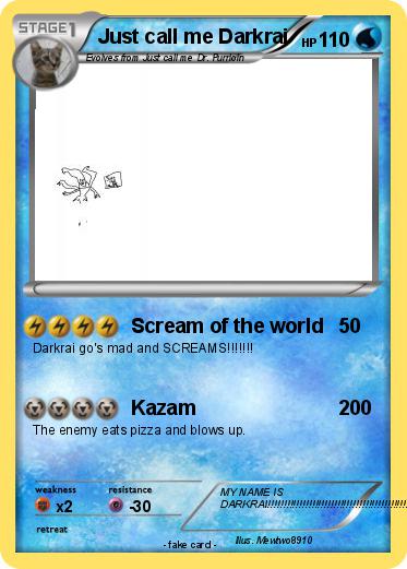 Pokemon Just call me Darkrai