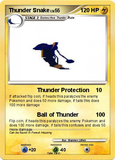 Pokemon Thunder Snake