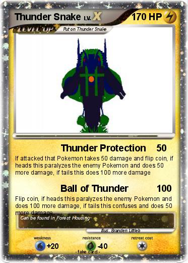 Pokemon Thunder Snake