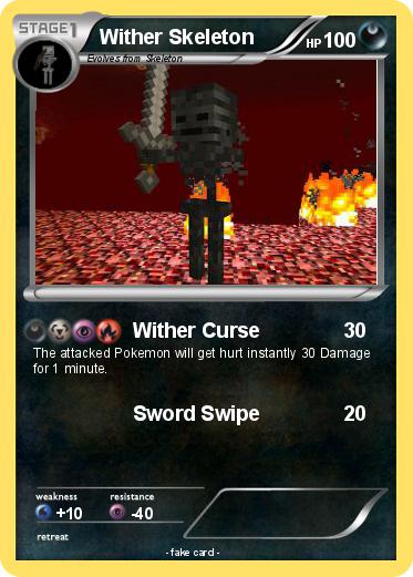 Pokemon Wither Skeleton