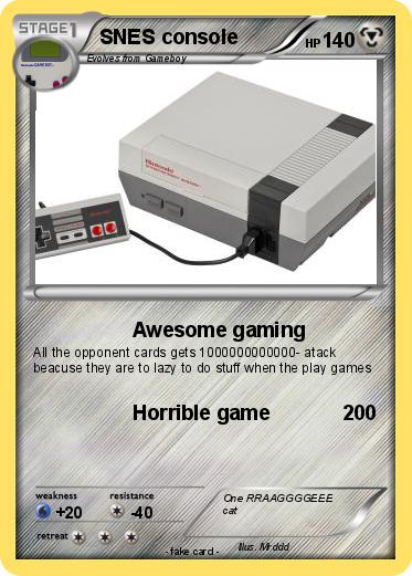 Pokemon SNES console