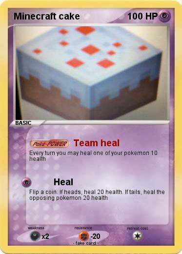 Pokemon Minecraft cake