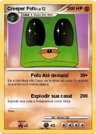 Pokemon Creeper Fofo