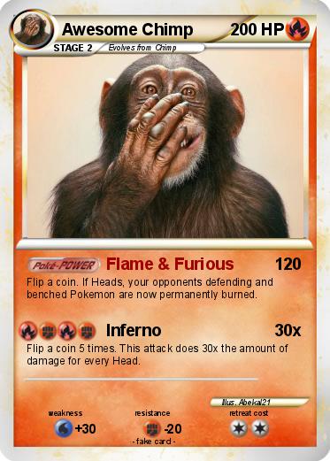 Pokemon Awesome Chimp