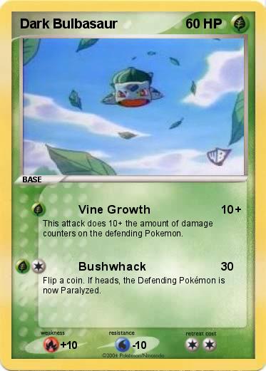 Pokemon Dark Bulbasaur