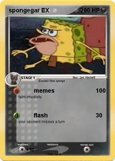 Pokemon spongegar EX