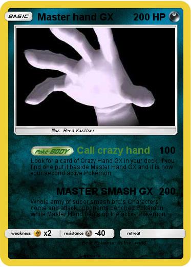 Pokemon Master hand GX