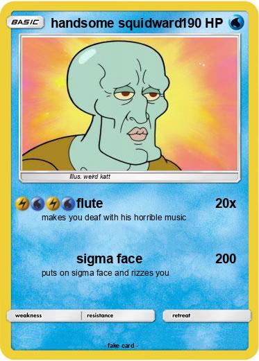 Pokemon handsome squidward