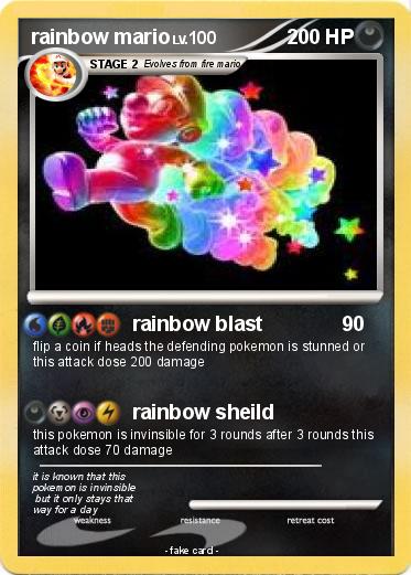 Pokemon rainbow mario