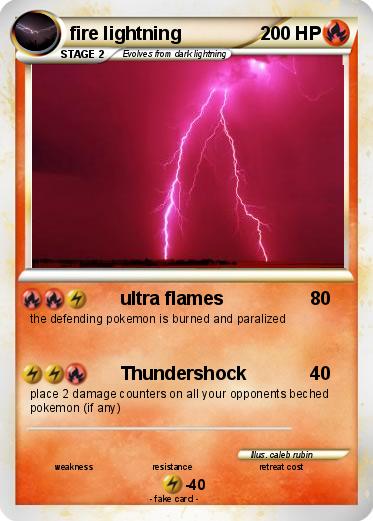 Pokemon fire lightning