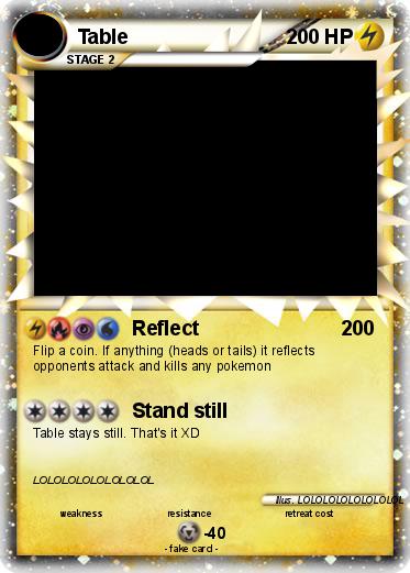 Pokemon Table