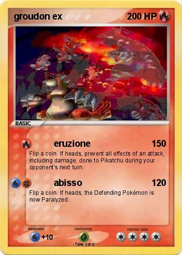 Pokemon groudon ex