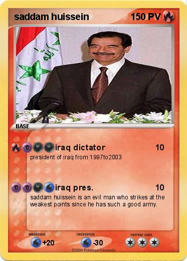 Pokemon saddam huissein