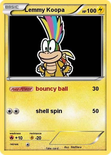 Pokemon Lemmy Koopa