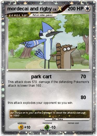 Pokemon mordecai and rigby