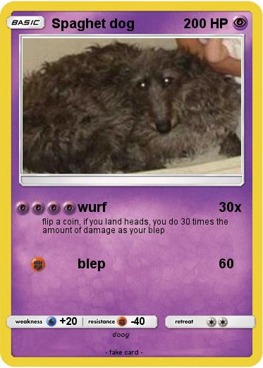 Pokemon Spaghet dog