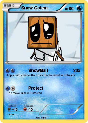 Pokemon Snow Golem
