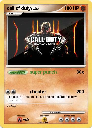 Pokemon call of duty