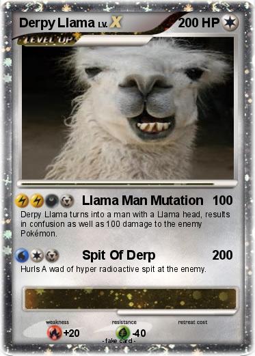 Pokemon Derpy Llama