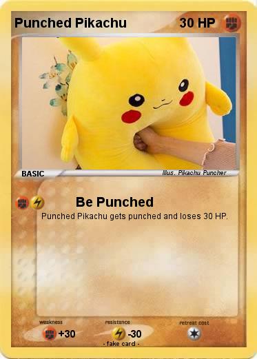 Pokemon Punched Pikachu