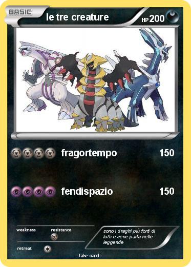 Pokemon le tre creature