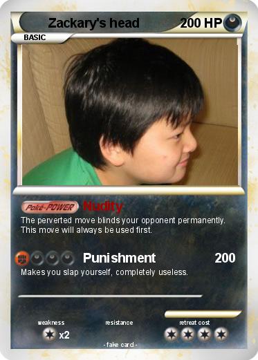 Pokemon Zackary's head