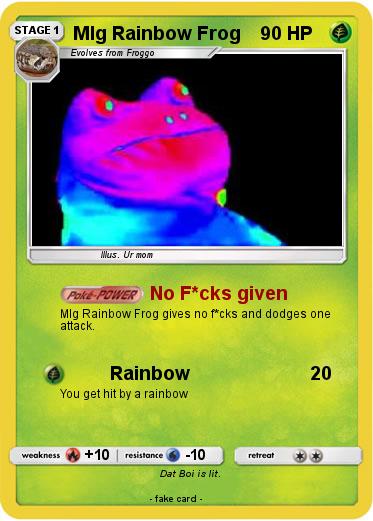 Pokemon Mlg Rainbow Frog