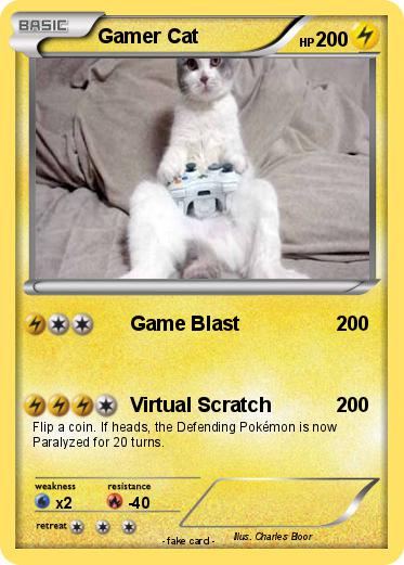 Pokemon Gamer Cat