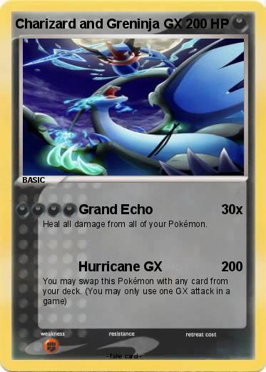 Pokemon Charizard and Greninja GX