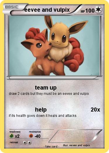 Pokemon eevee and vulpix