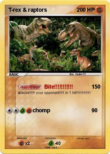 Pokemon T-rex & raptors