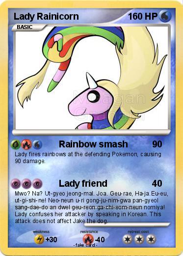 Pokemon Lady Rainicorn