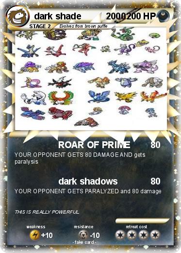 Pokemon dark shade          2000
