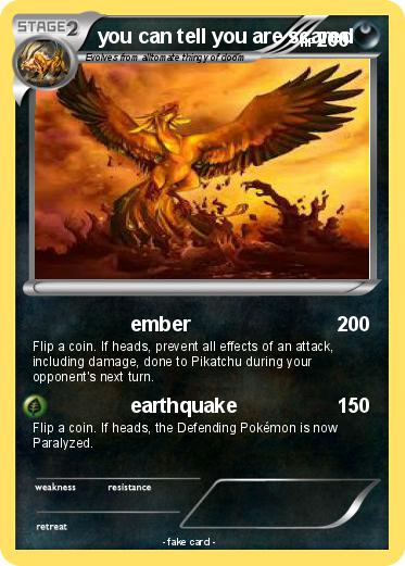 Pokemon you can tell you are scared