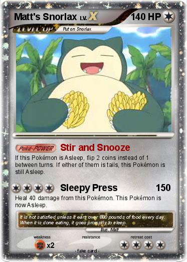 Pokemon Matt's Snorlax