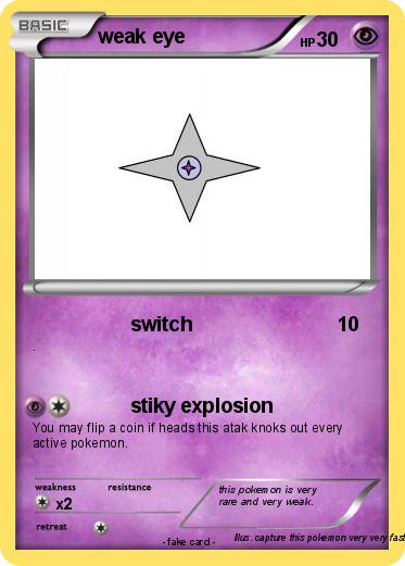 Pokemon weak eye