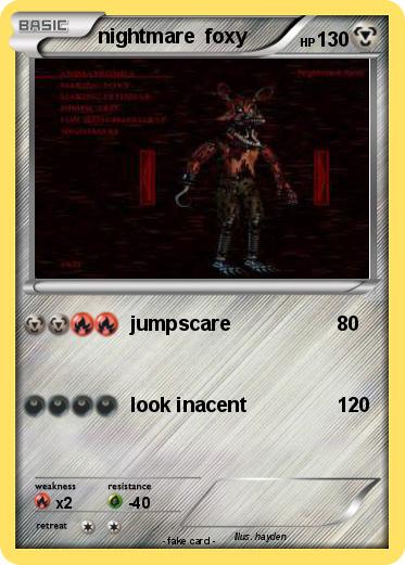 Pokemon nightmare  foxy