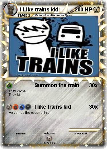 Pokemon I Like trains kid