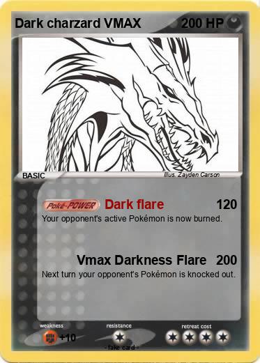 Pokemon Dark charzard VMAX
