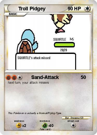 Pokemon Troll Pidgey