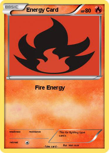 Pokemon Energy Card