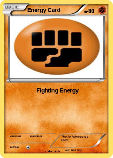 Pokemon Energy Card