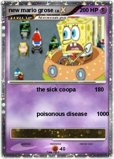 Pokemon new mario grose