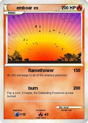 Pokemon emboar ex